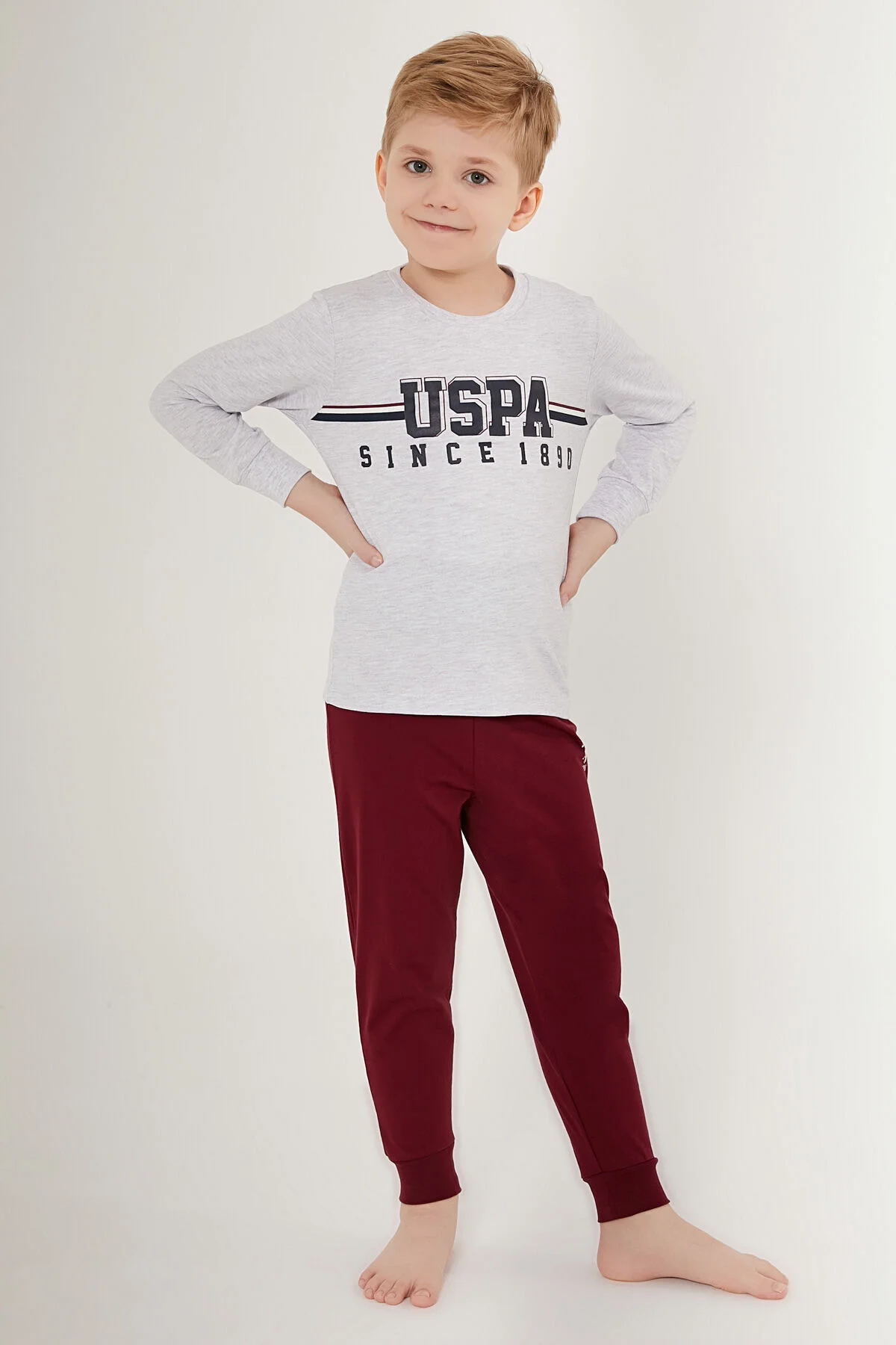 Ensemble de pyjama manches longues pour gar on US1535 V1