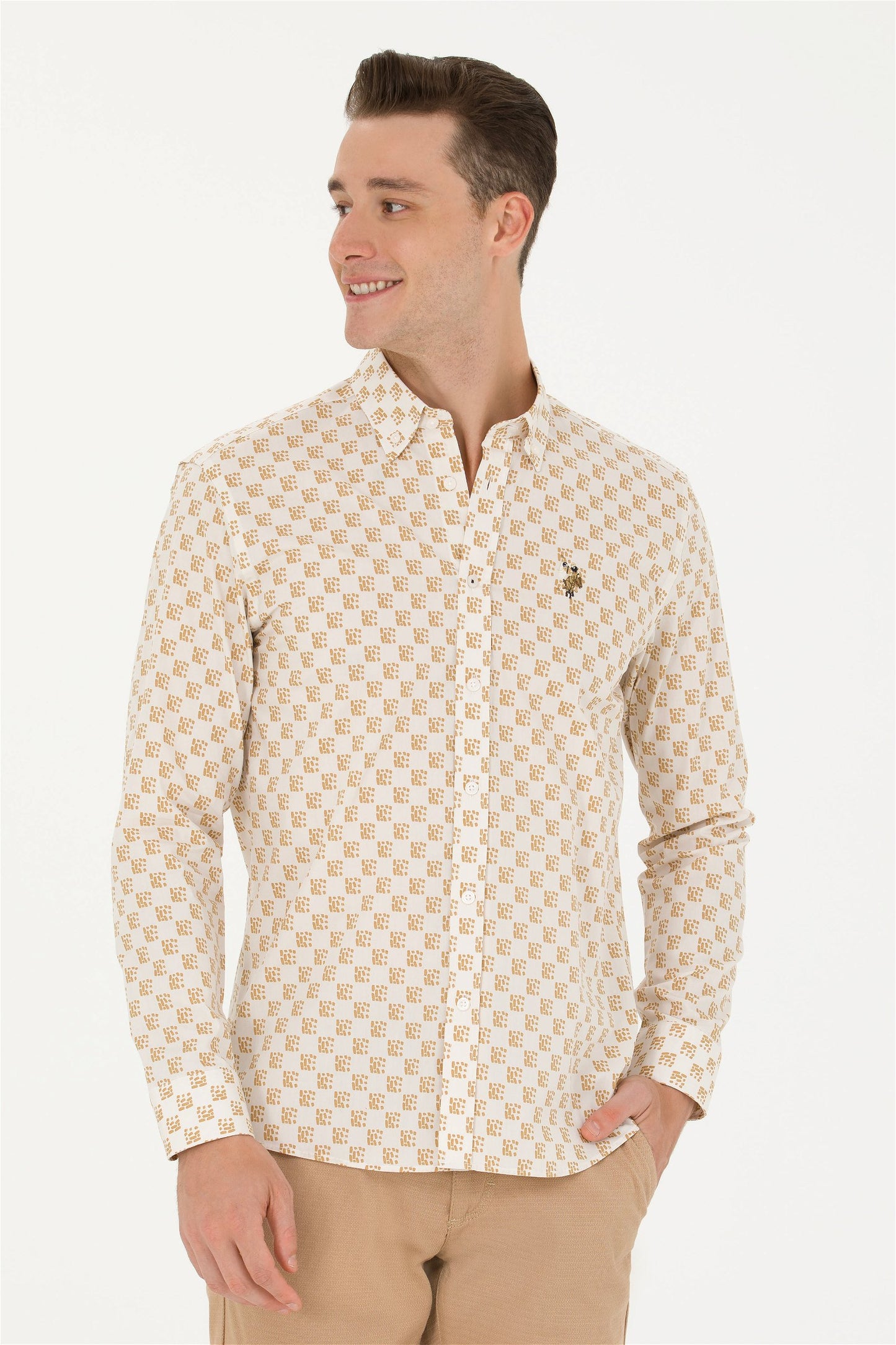 CHEMISE ANDERSON BEIGE - 1684814VR049