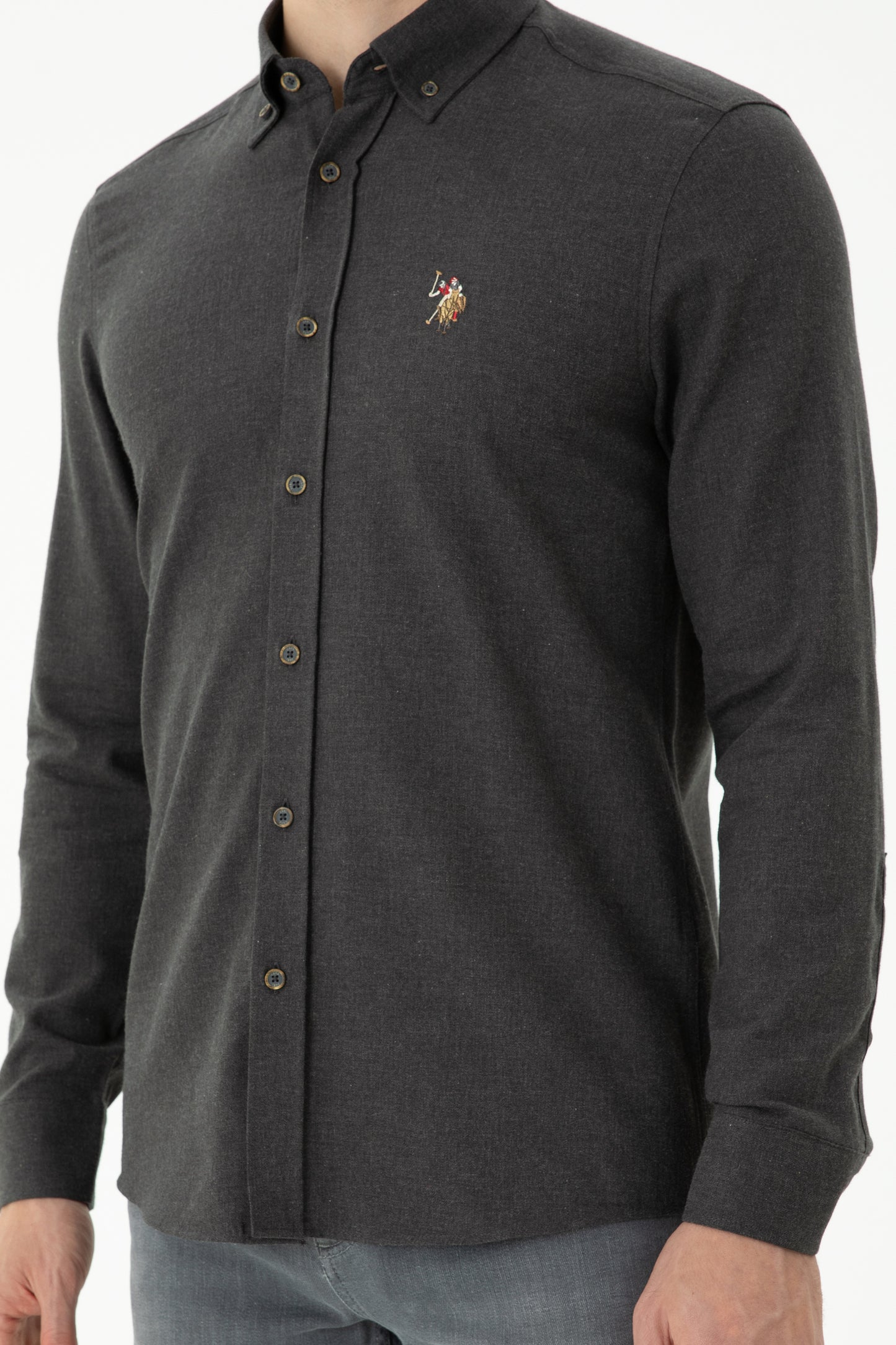 CHEMISE AKIS GRIS FONCÉ-1672287VR006