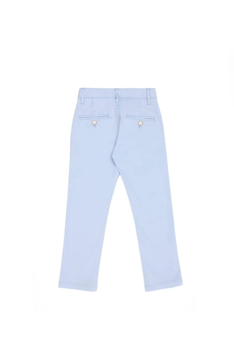 Pantalon garçon en toile bleu clair-1578679VR003