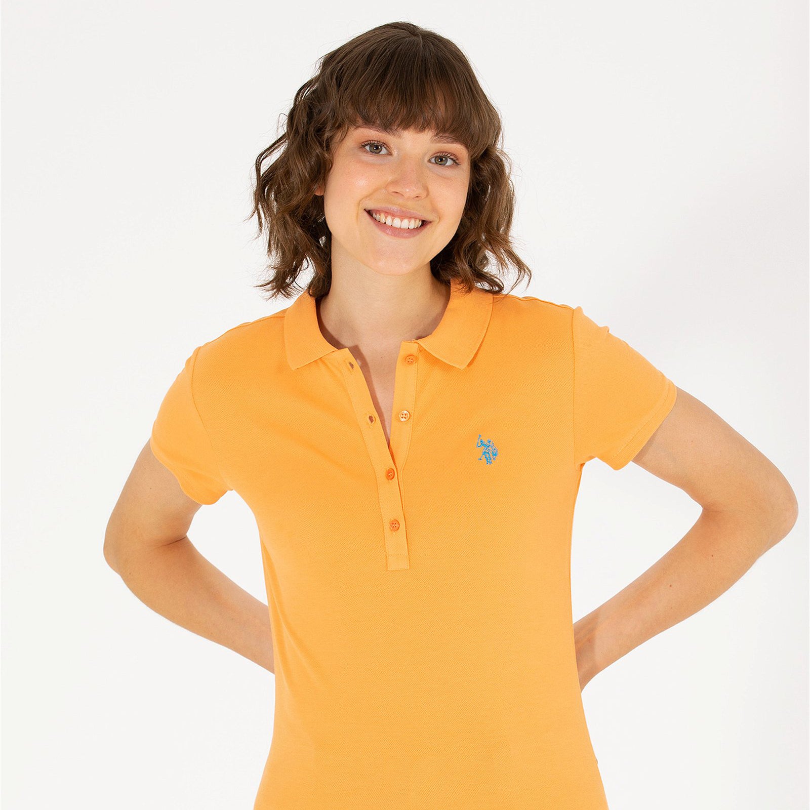 Polo best sale jaune femme