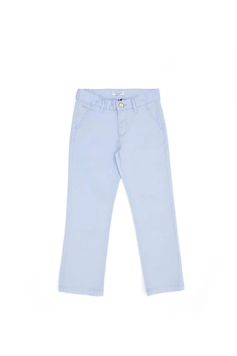 Pantalon garçon en toile bleu clair-1578679VR003